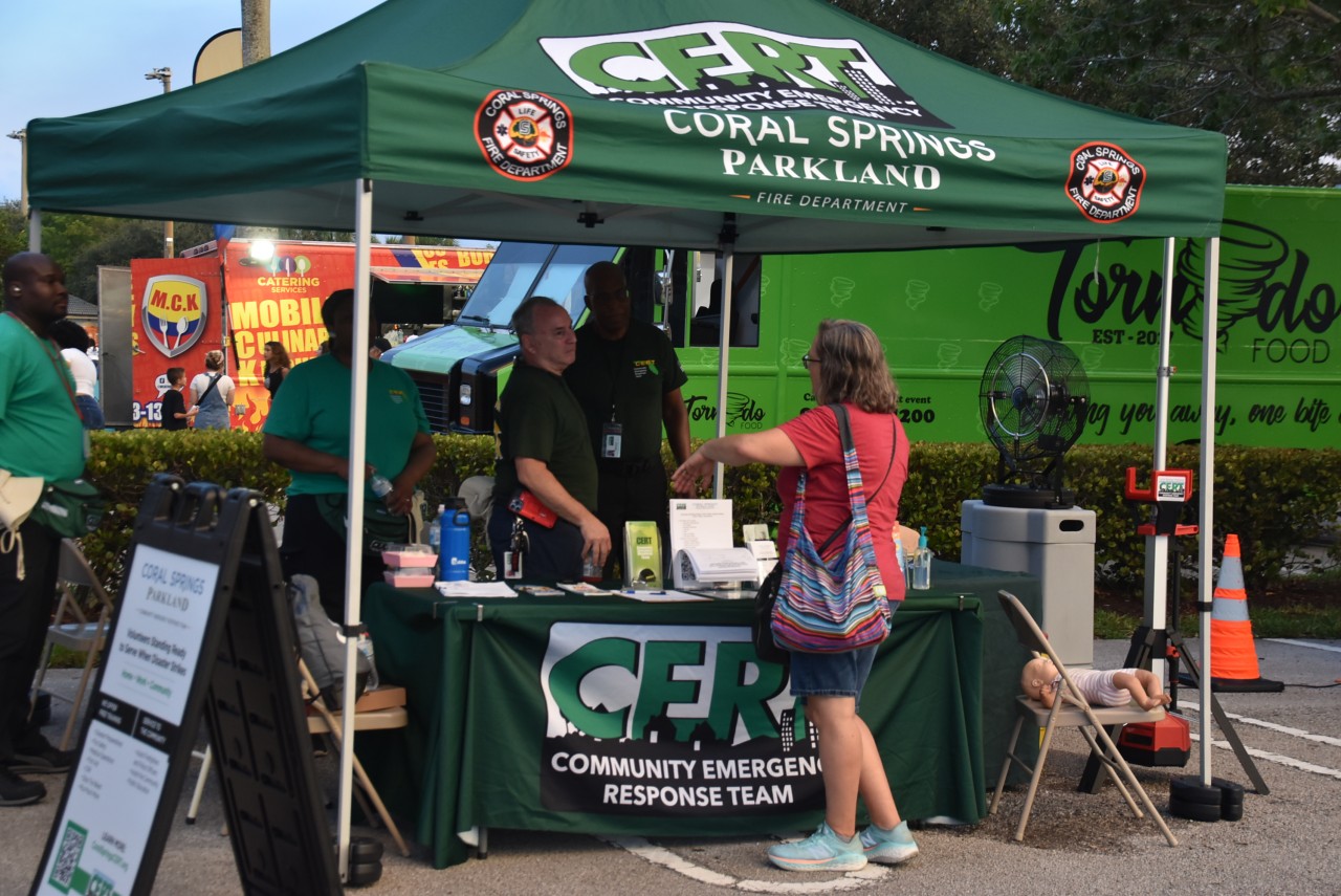 Coral Springs Parkland CERT is Force Multiplier at July 4th Celebration